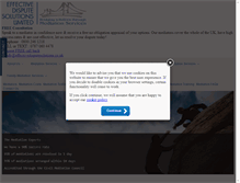 Tablet Screenshot of effectivedisputesolutions.co.uk